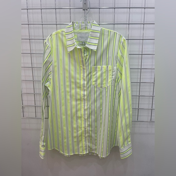 The Shirt neon pinstripe button down cotton shirt - Picture 1 of 2